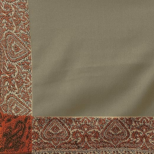 Men's Woven Border Woollen Lohi/Shawl [50" X 100"]