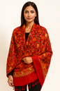 Kashmir Embroidered, Poly Acralic Wool 28"X80" Traditional Ari Embroidery Shawl/Stoles for Women,Ladies,Girls (Copy) (Copy)