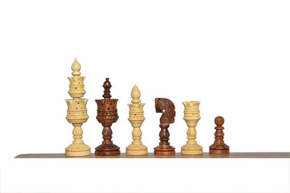 4.7" Hand-Carved Lotus Series Chess Set – Chess Pieces Only